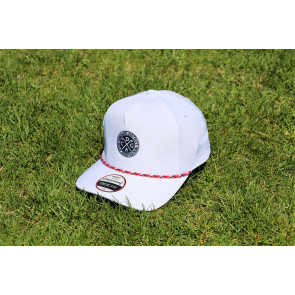 Imperial Hat - CDGA Performance Rope Cap - White with Red/Black Rope