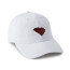 White Cap - Maroon Fill with Black Outline
